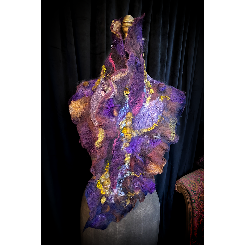 Nebula 2022 - felted scarf