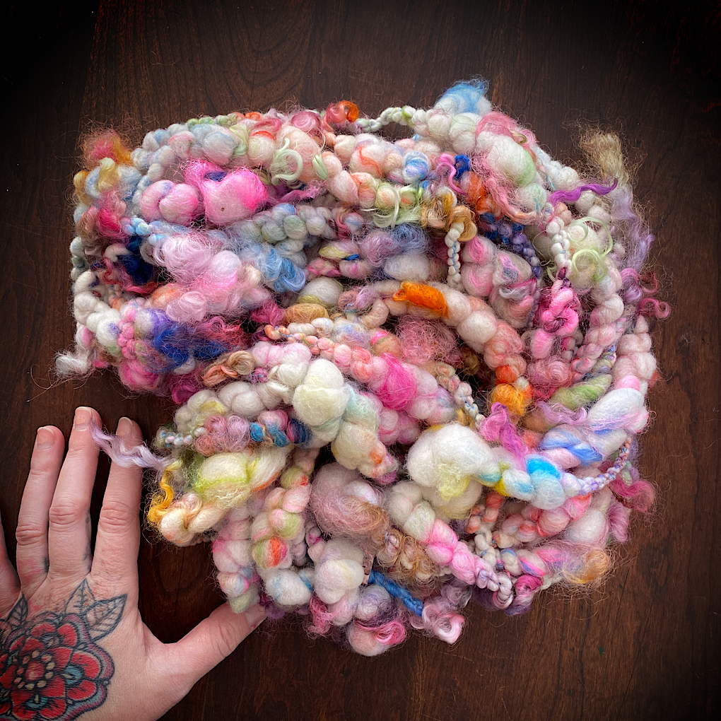 Easter bouquet Jumbo boucle art yarn