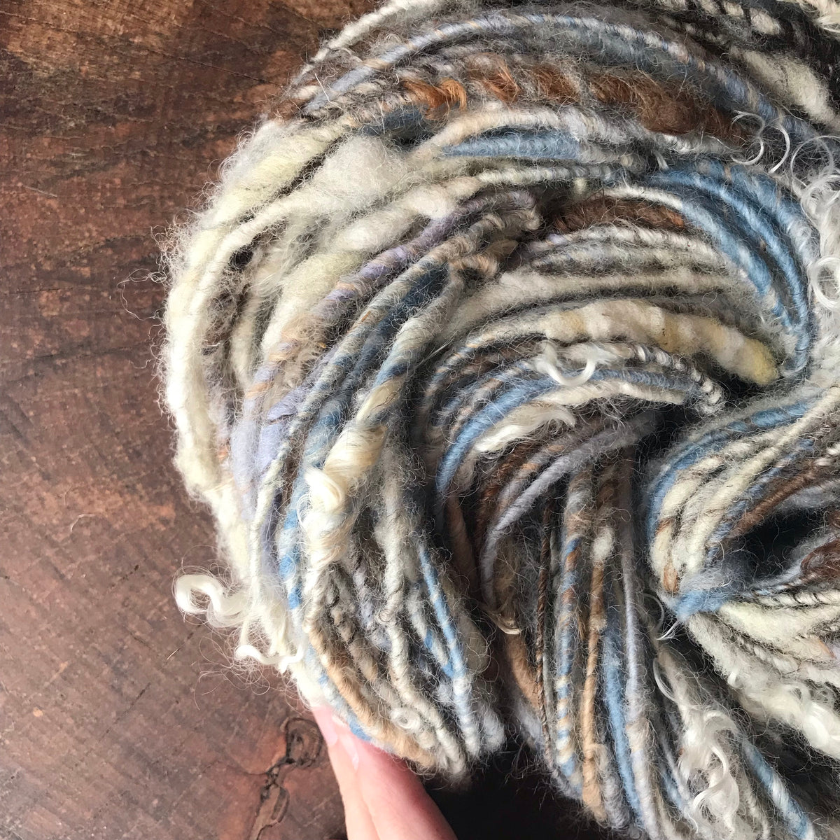 Blue grey art yarn 100g 63y - Mynoush