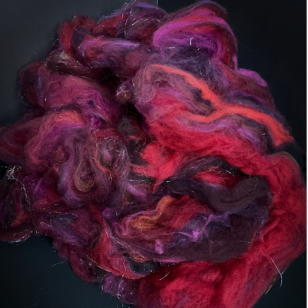 Batt for spinning yarn