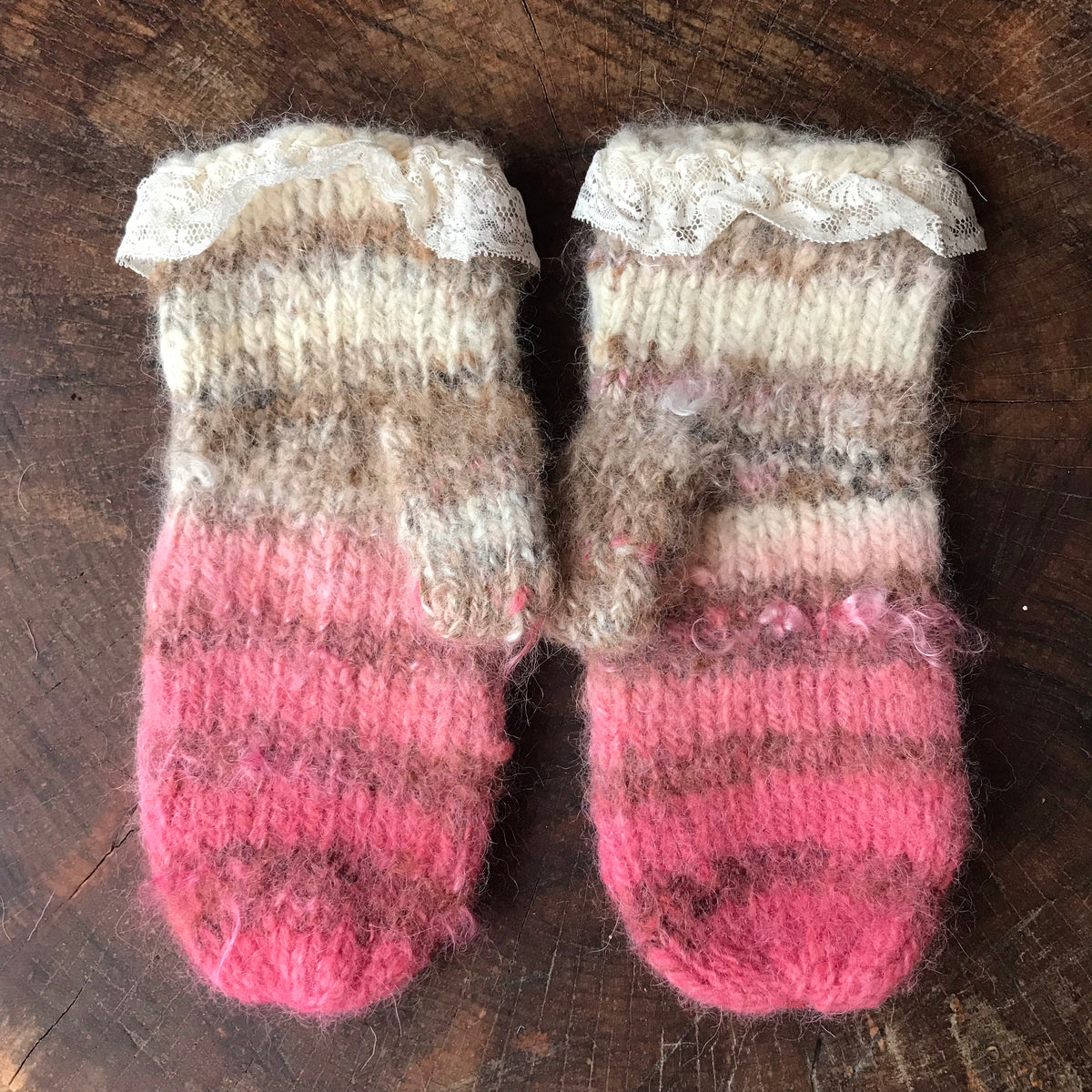 Knitted mittens Mitaines tricotées - Mynoush