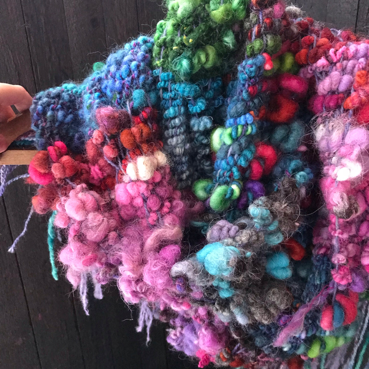 Rainbow scarf 100% Wool - Foulard 100% laine arc-en-ciel - Mynoush