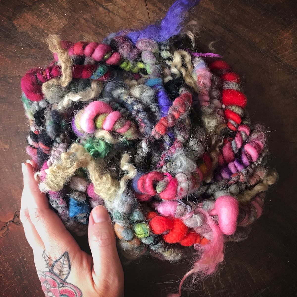 Multi grey jumbo art yarn yarn 75g - Mynoush