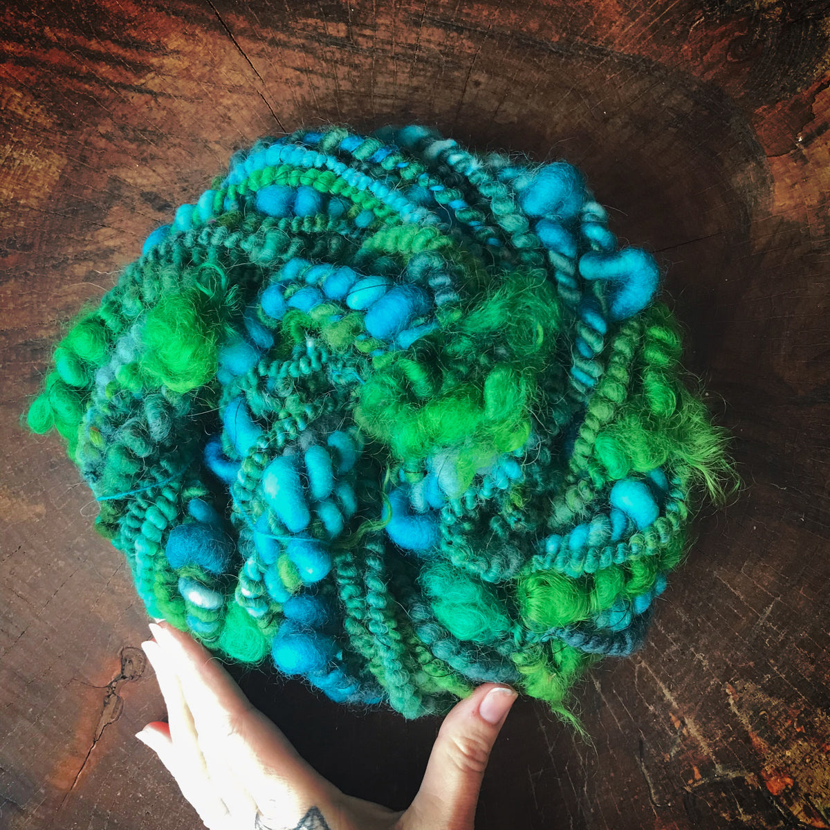 Turquoise Green  art yarn  100g 17y - Mynoush
