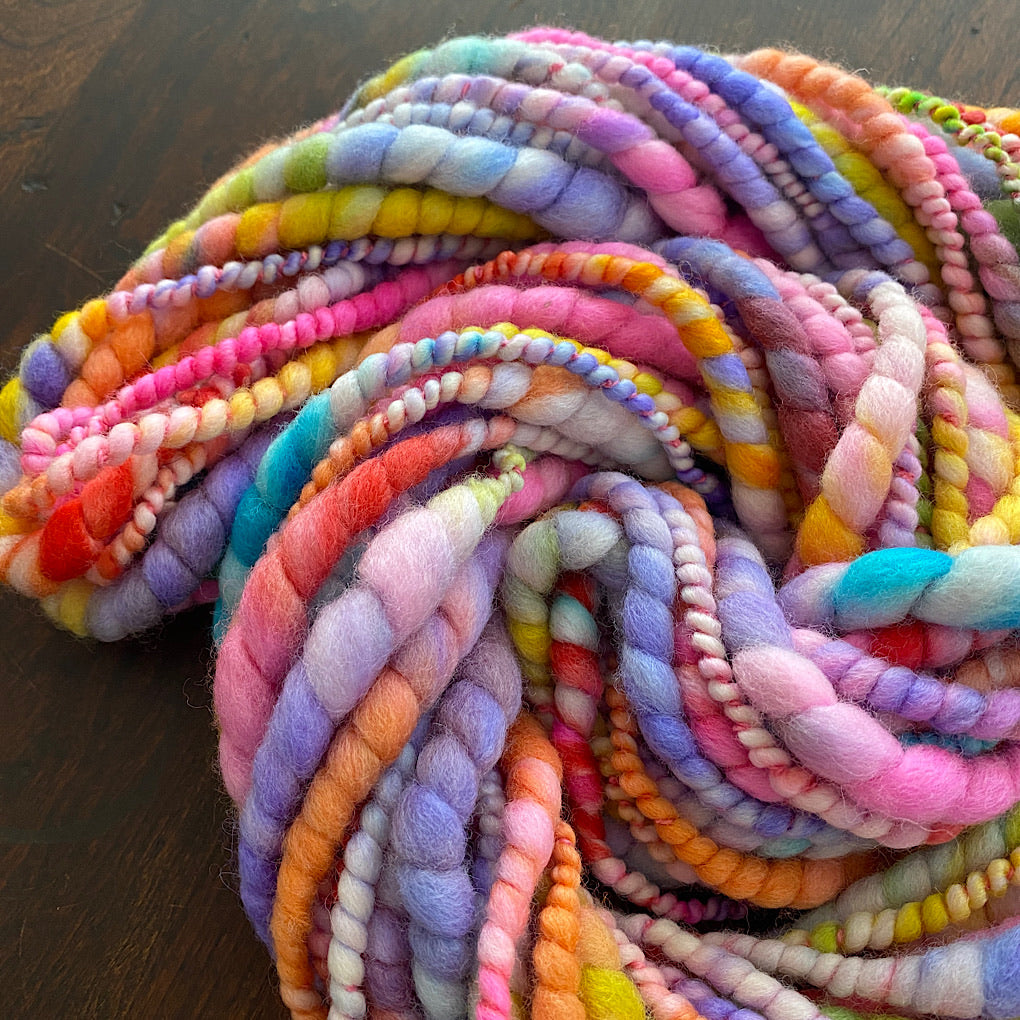 Over the rainbow merino knitting yarn