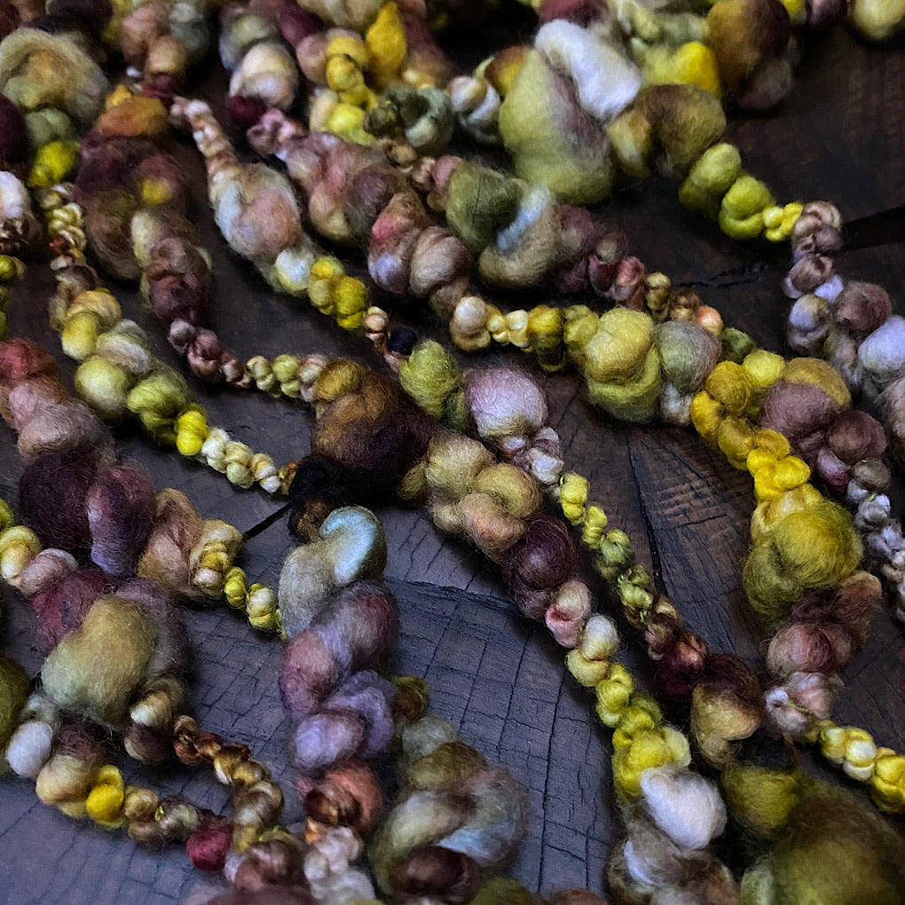 Antique Gold jumbo boucle art yarn