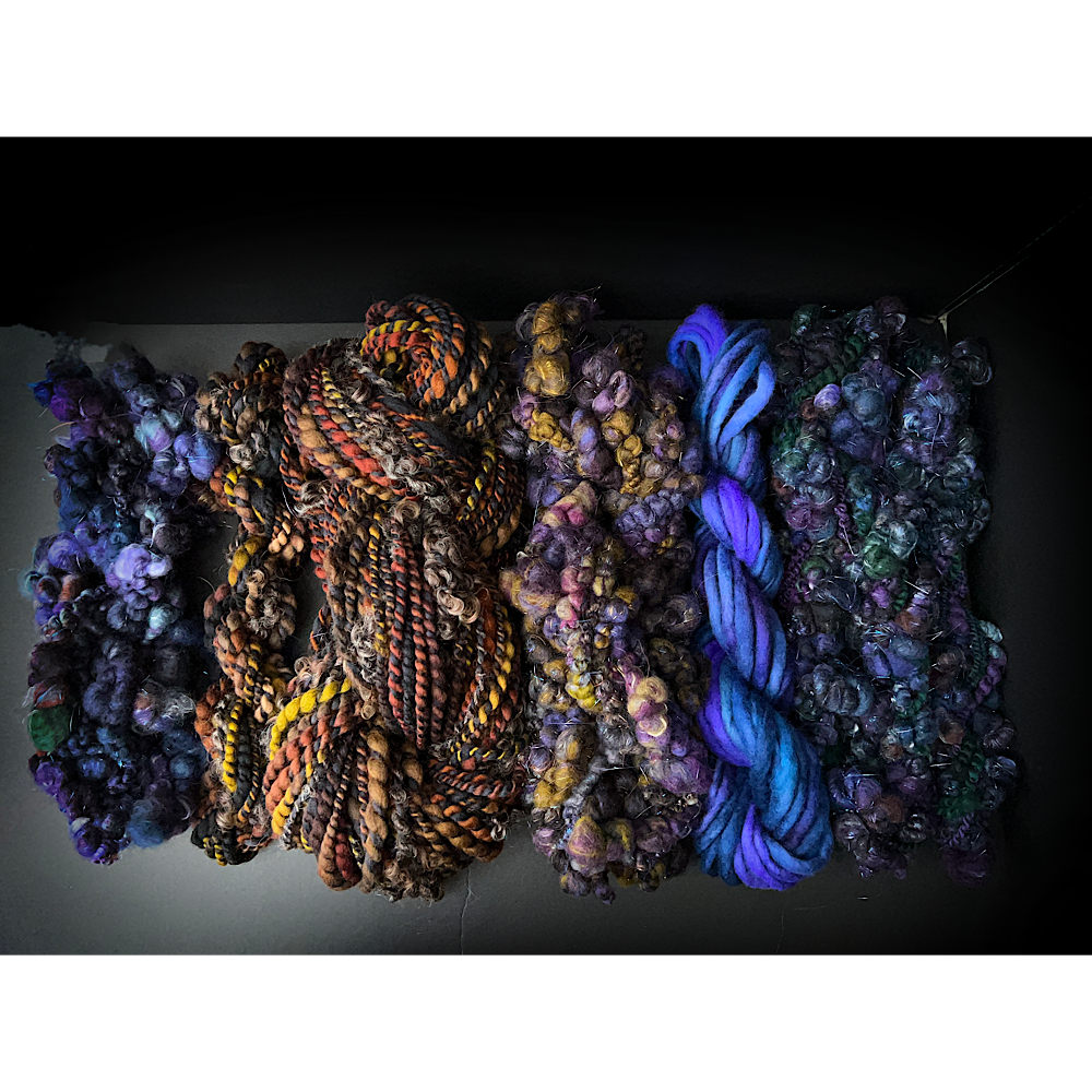 Large Art yarns kit for weaving 14 oz