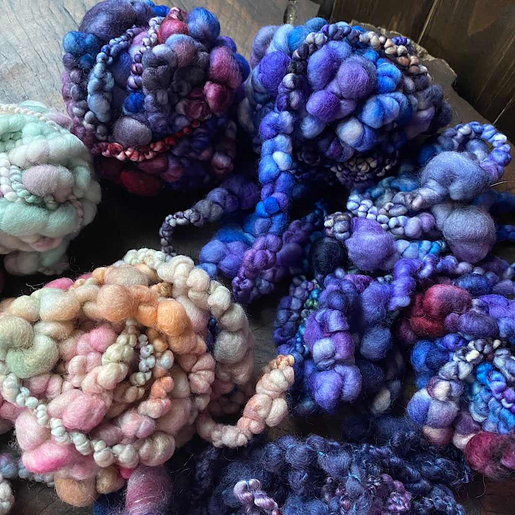 2020 art yarn leftovers mixed lot 350g