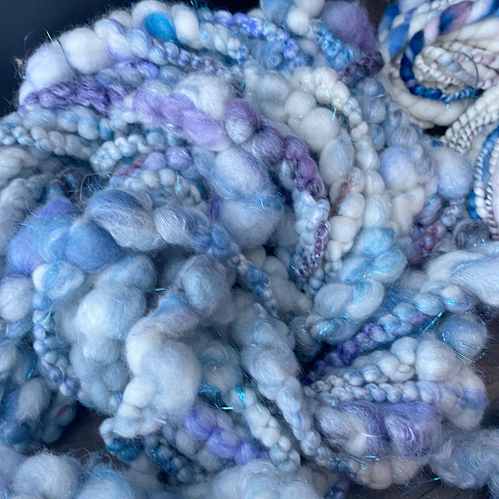 Ice Queen-  Large Set of art yarn- weaving kit