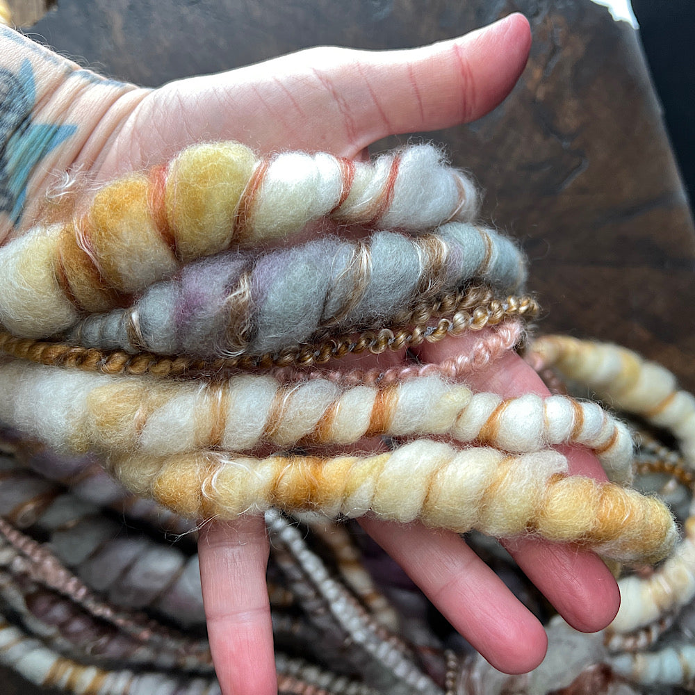 Art yarn set - Golden hour