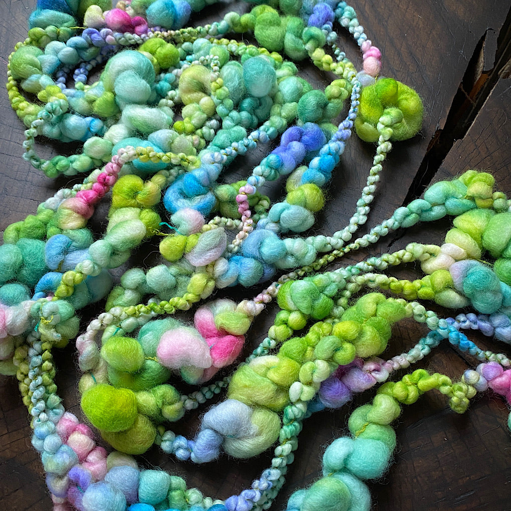 Jardin fleuri Jumbo boucle Art yarn