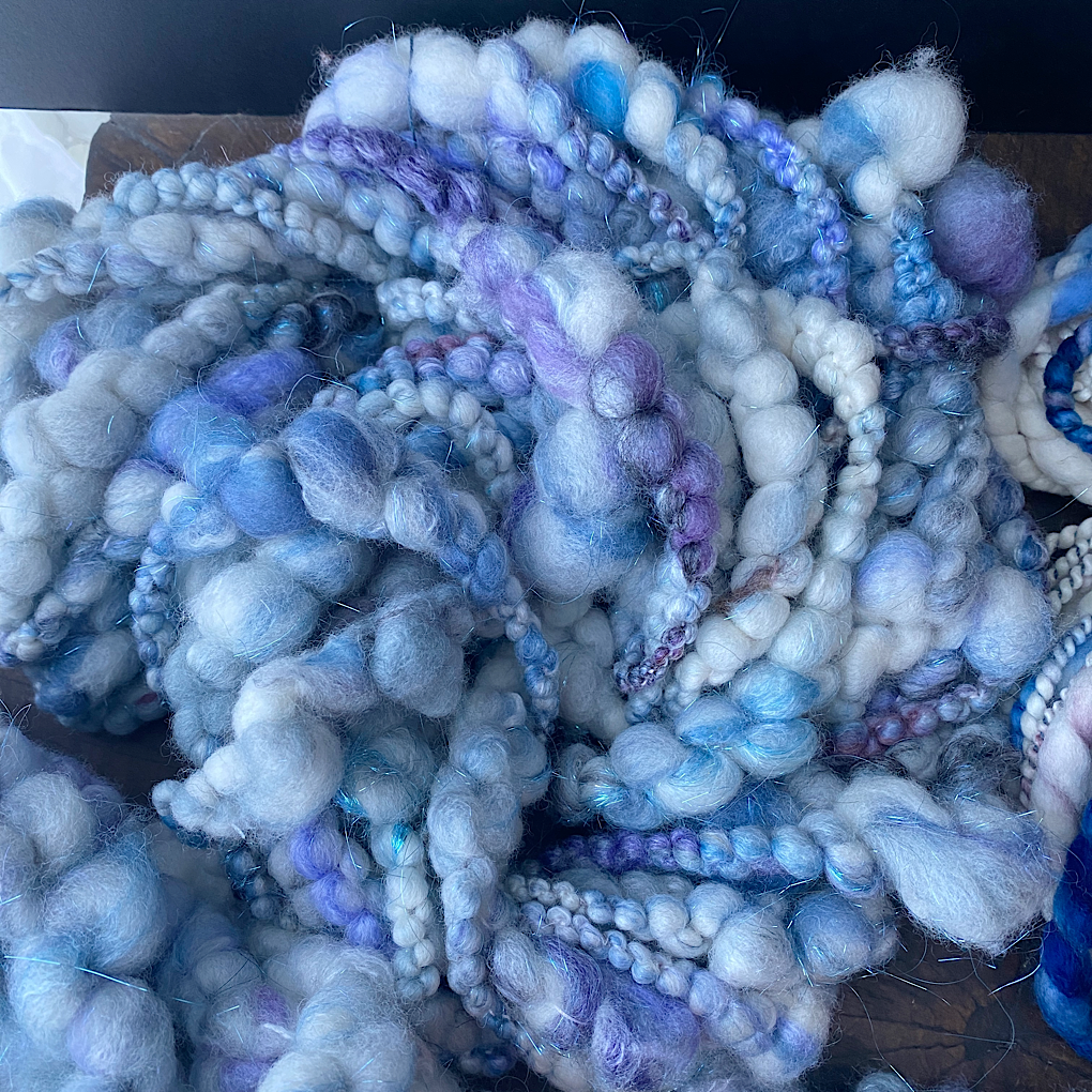 Ice Queen-  Large Set of art yarn- weaving kit