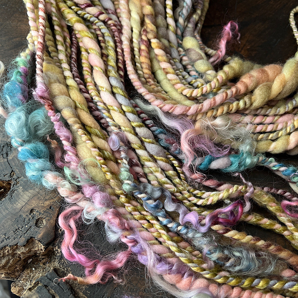 Golden Spring mini twist yarn