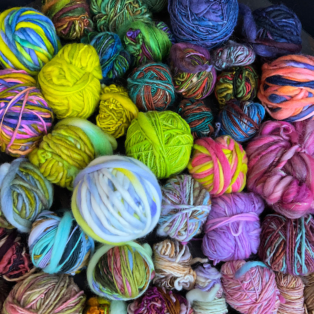 1 kg of hand spun singles