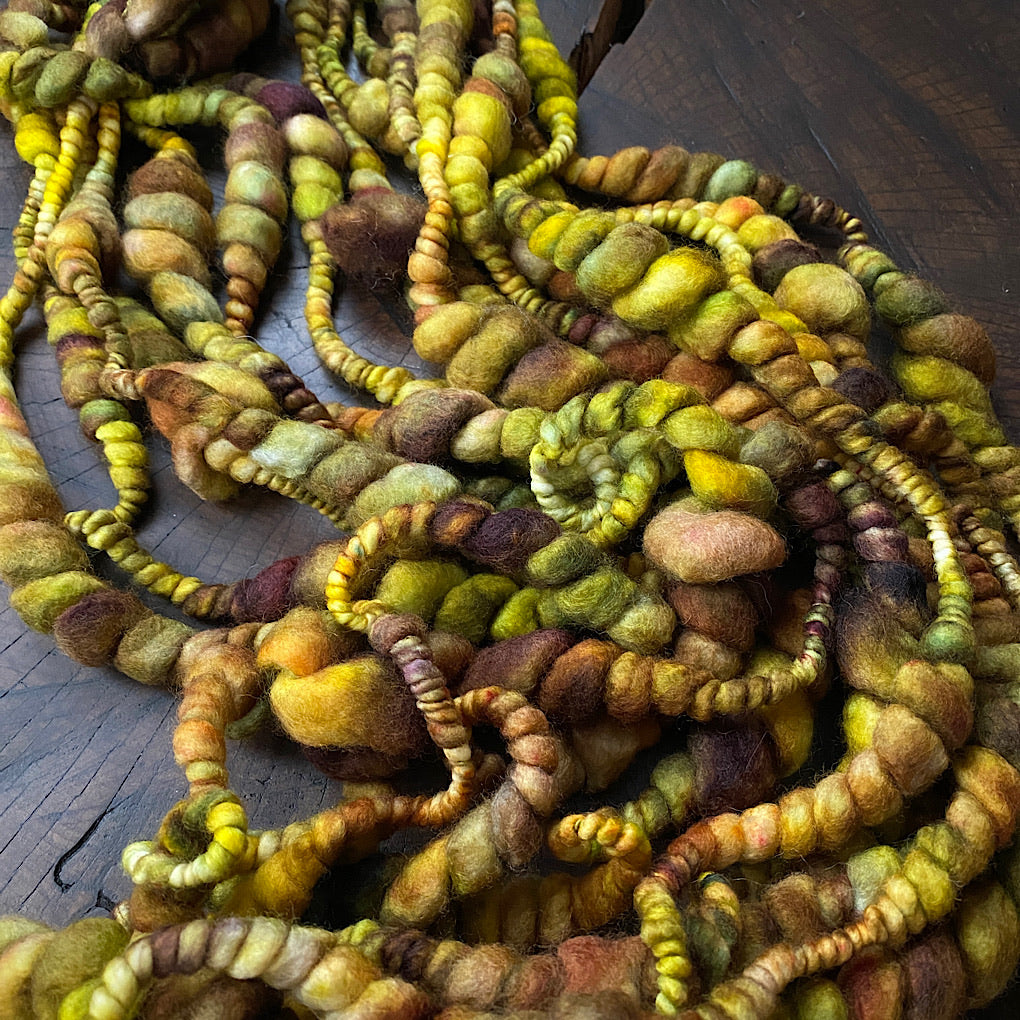 Antique Gold jumbo beehive art yarn