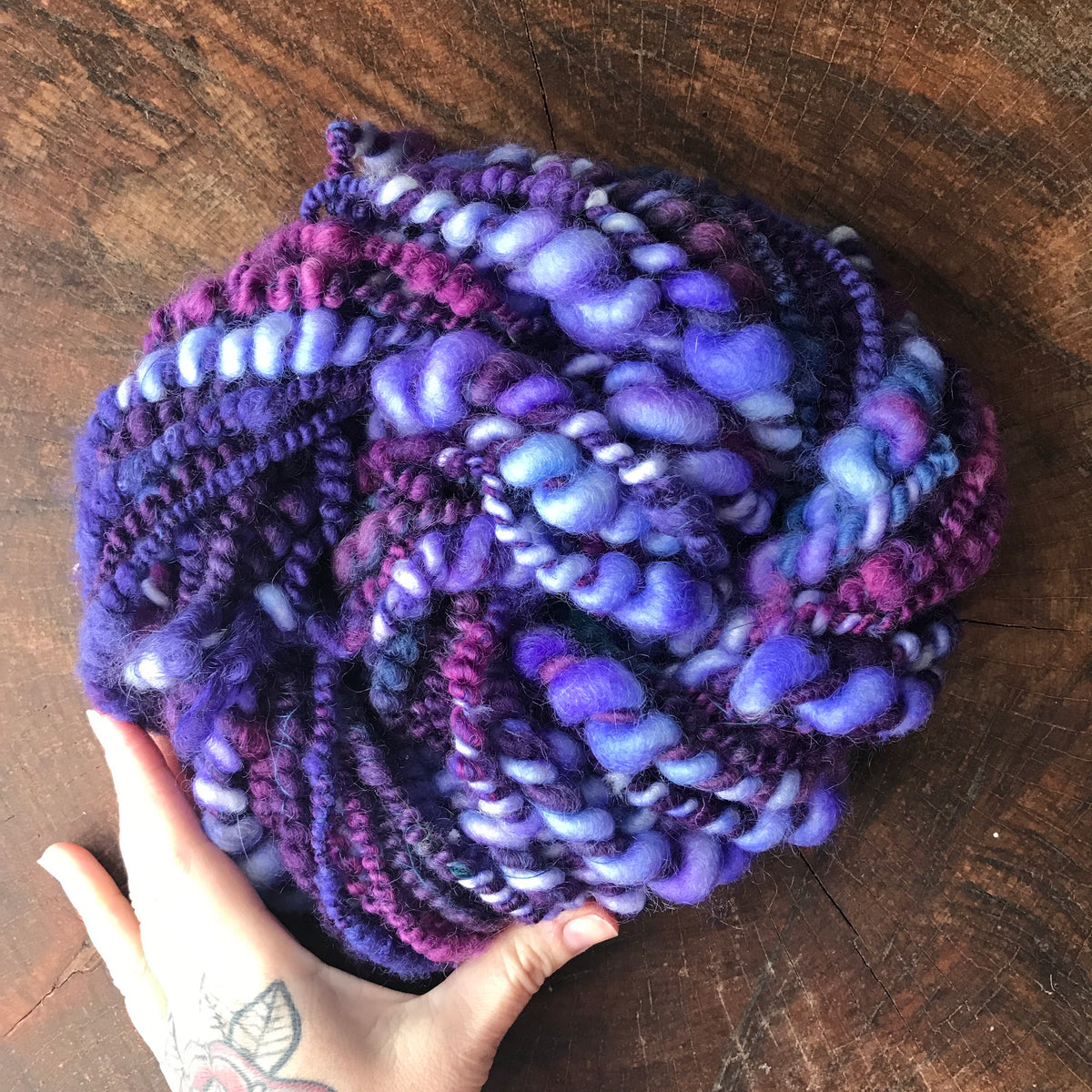 Purple art yarn 70g - Mynoush