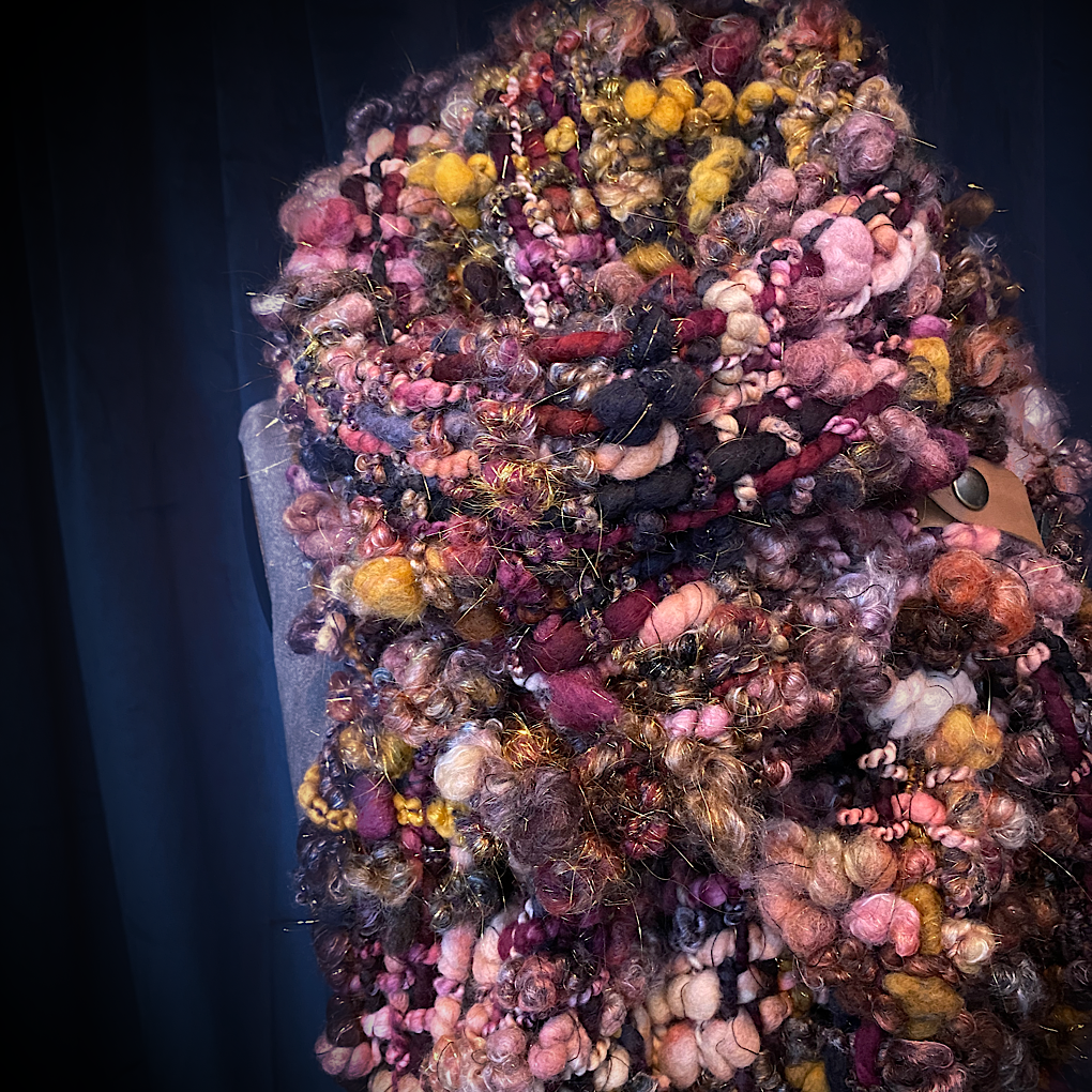 Black Rose Woven scarf