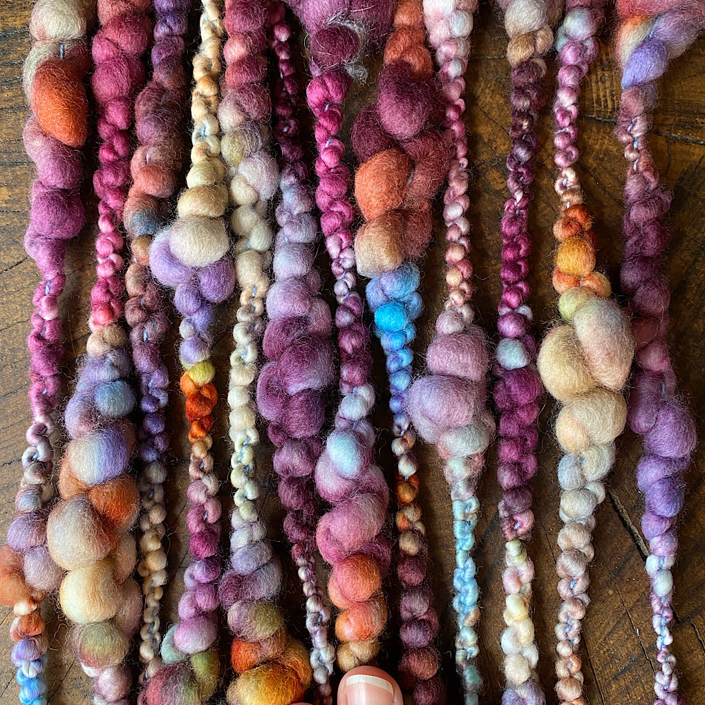 Velours bleu Art yarn