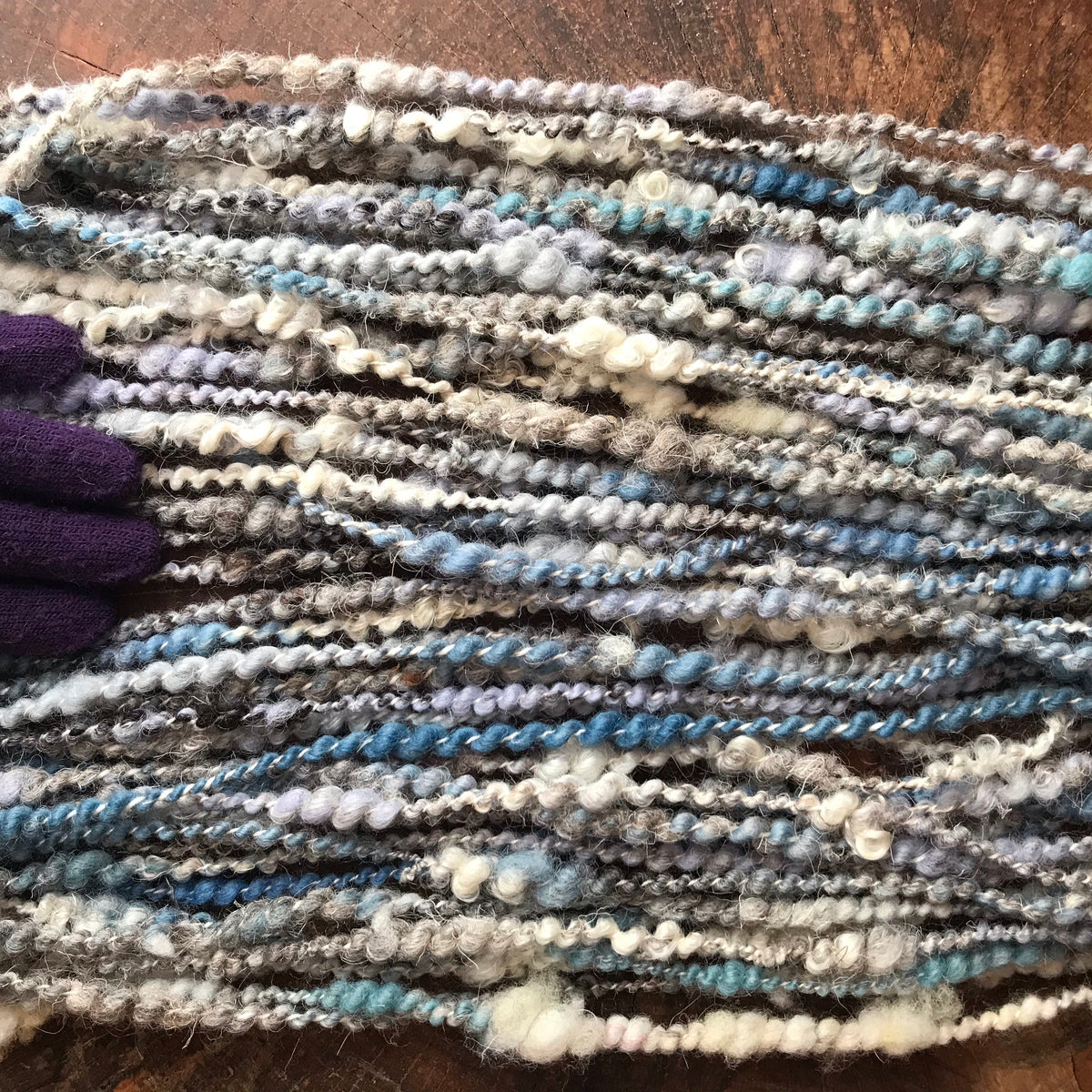 Blue grey art yarn 100g 44y - Mynoush