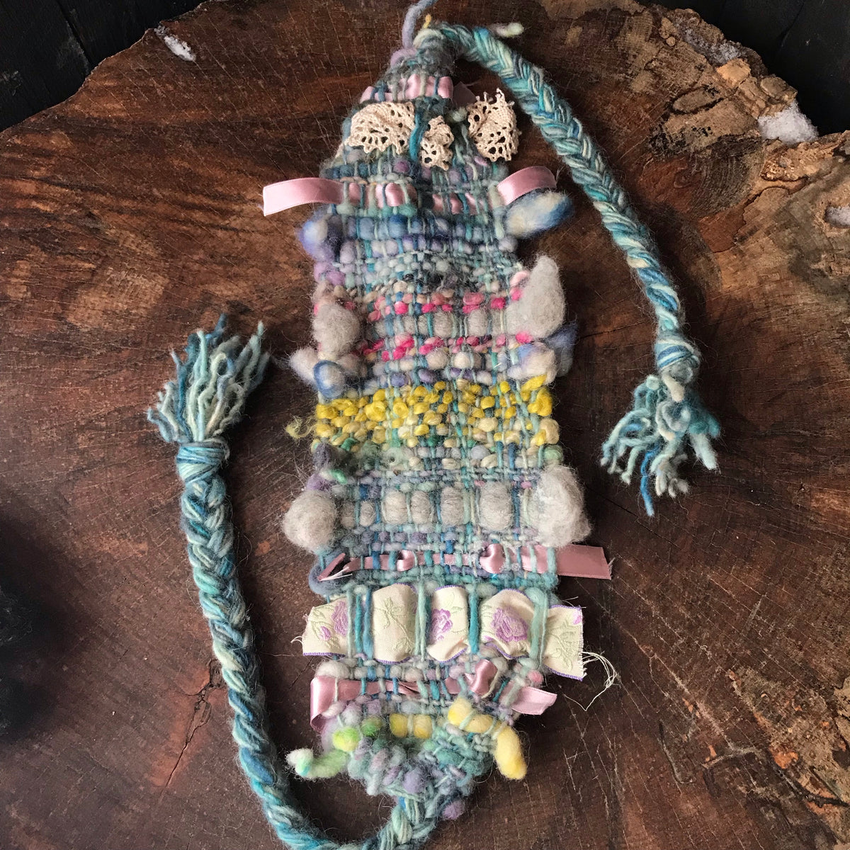 Blue woven headband | Bandeau bleu tissé - Mynoush