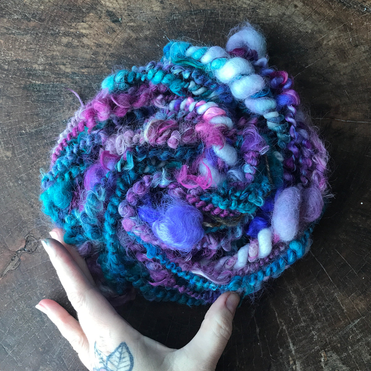 Purple alpaca yarn 50g - Mynoush