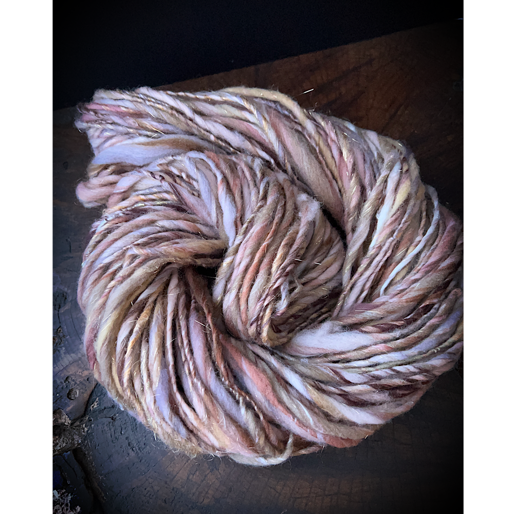 Hand spun yarn single