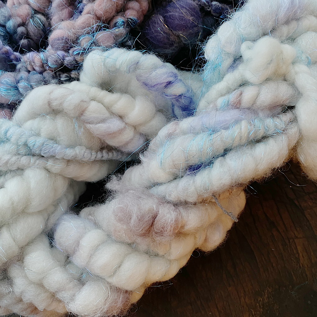 Nuit étoilée SET merino bamboo silk art yarn