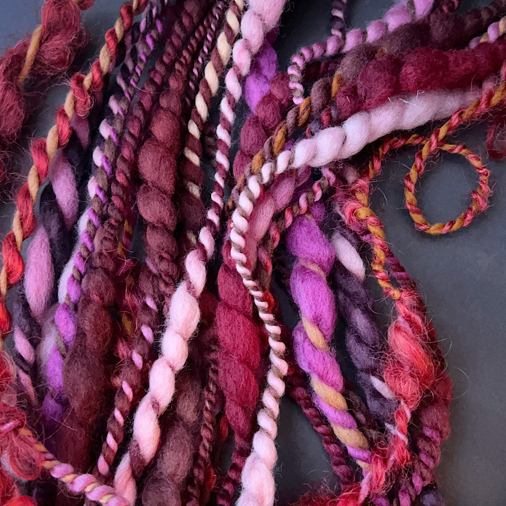 Large Art yarns kit for weaving