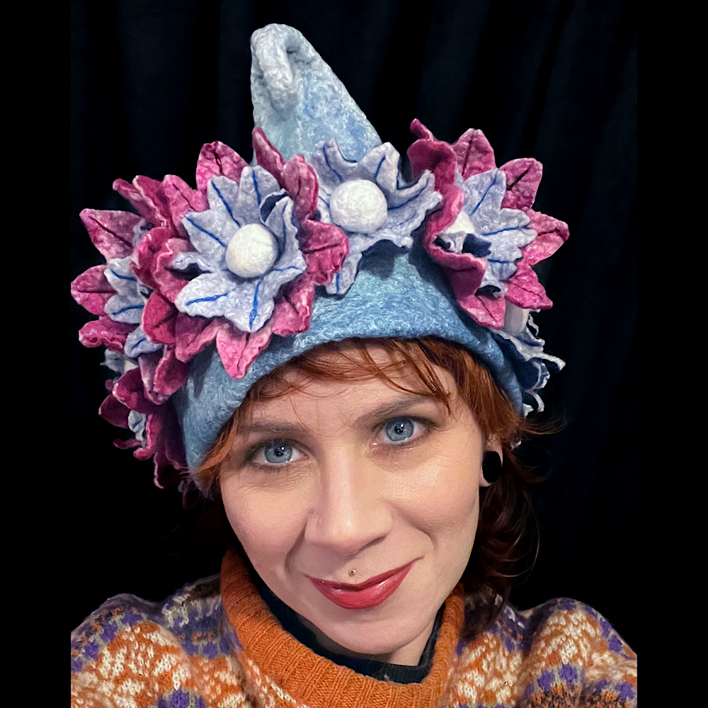 Felted fairy hat 21“ 1/2