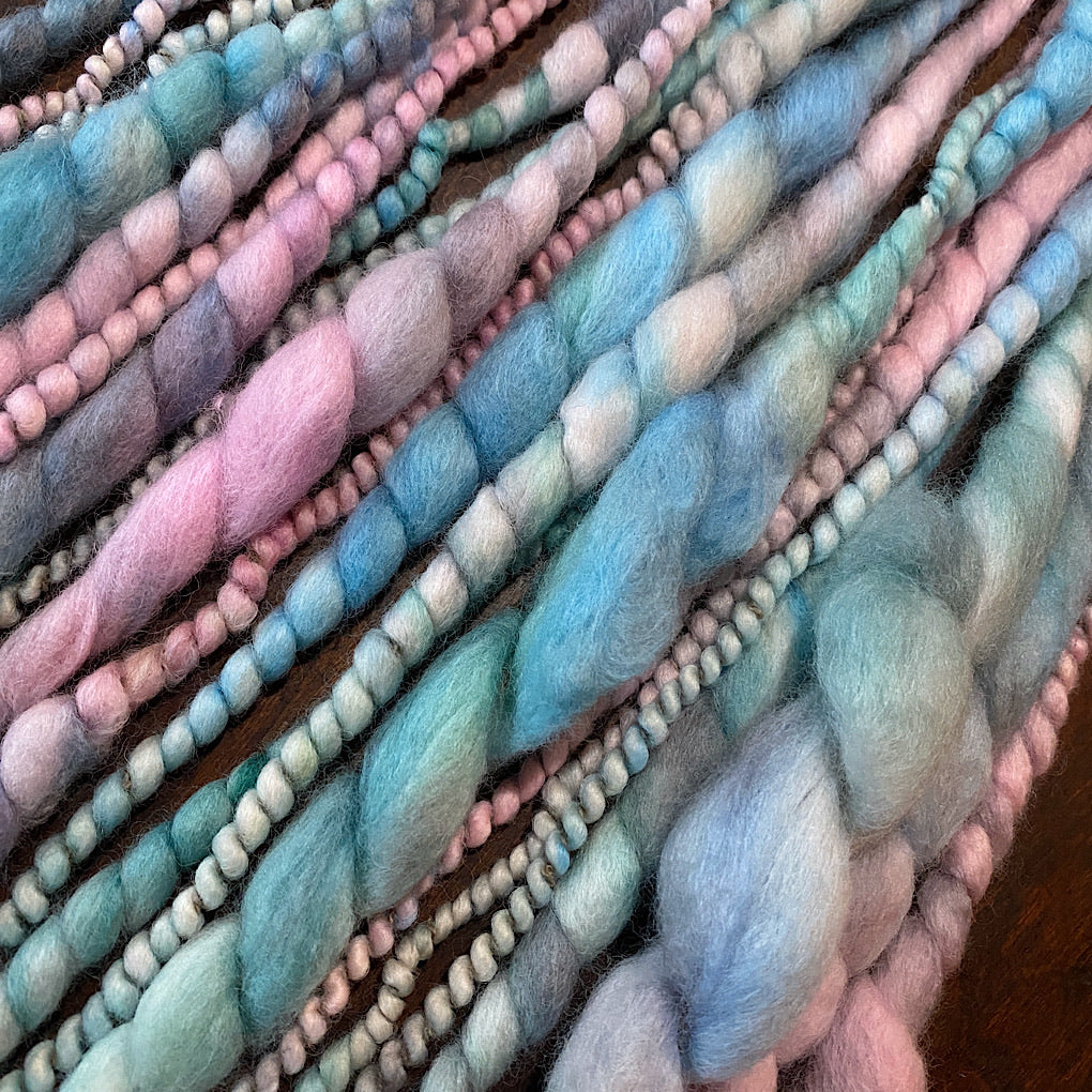 Menthe glacée  jumbo spiral merino yarn