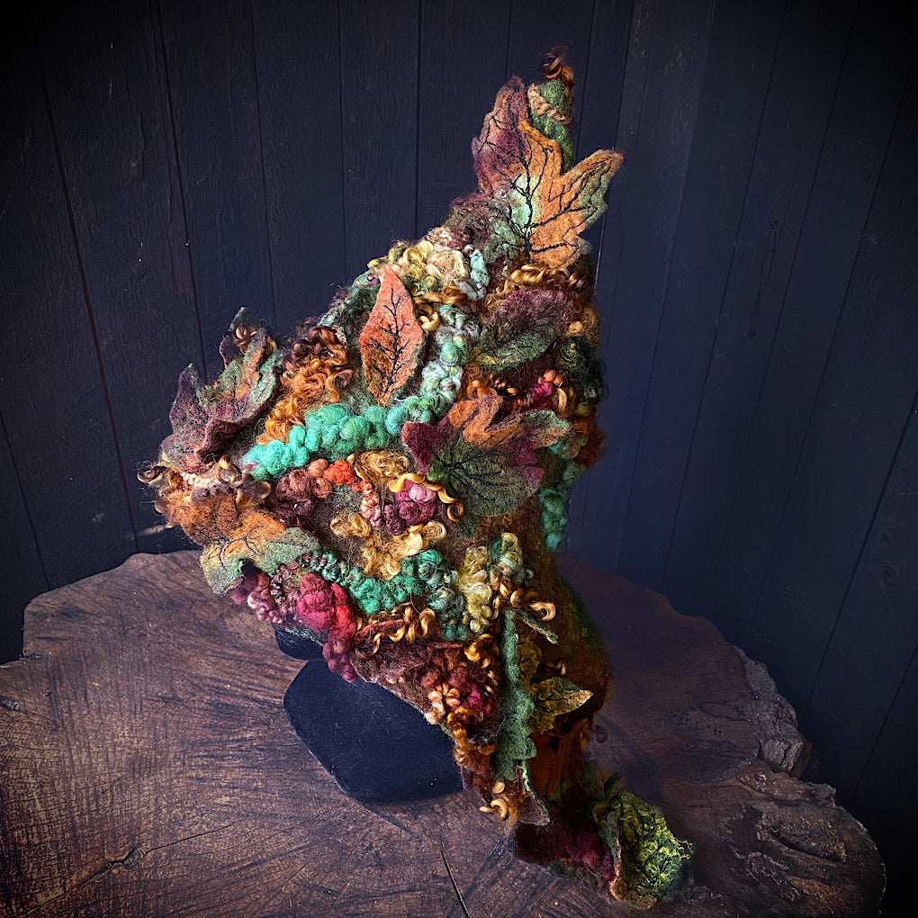 Legend of Fall Fairy felted hood