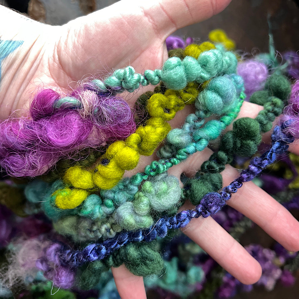 Mermaid curls art yarn