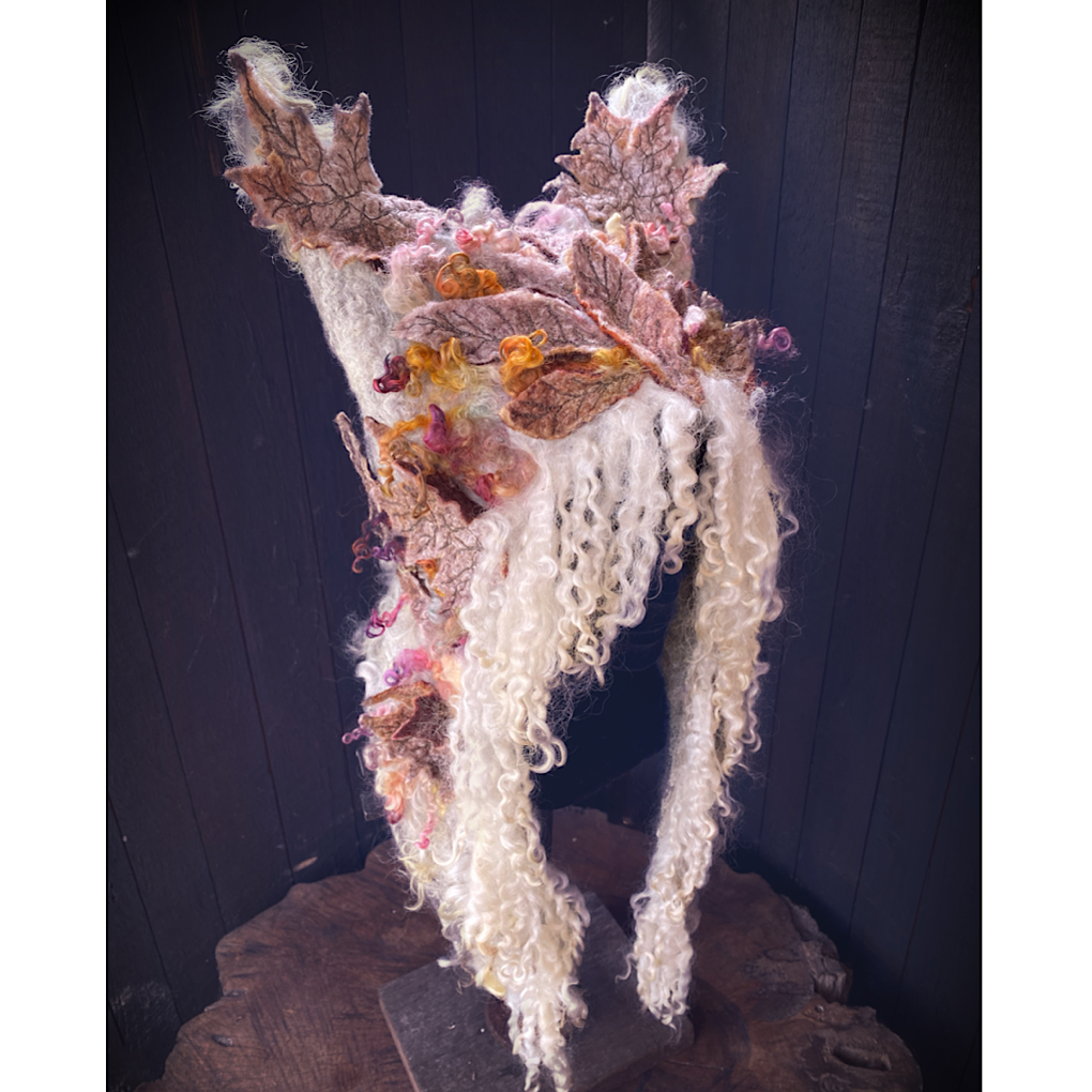 MADE TO ORDER L’esprit des bois felted hood