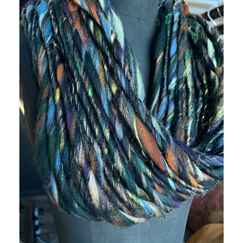 Hand spun yarn single