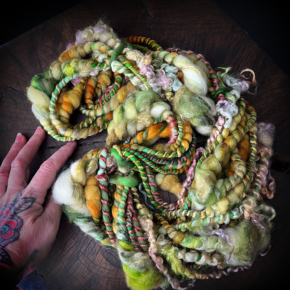 Spring salad - art yarn