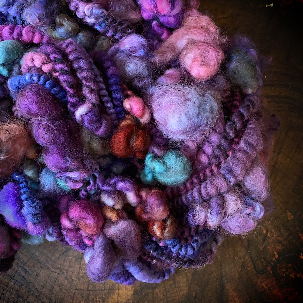 Purple Heart 2 Art yarn