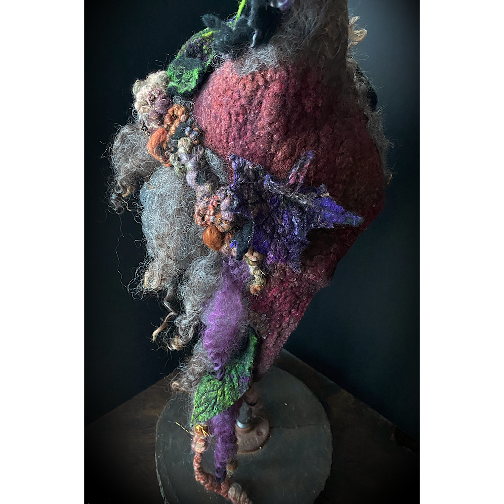 Forest spirit 2 - Fairy felted hood