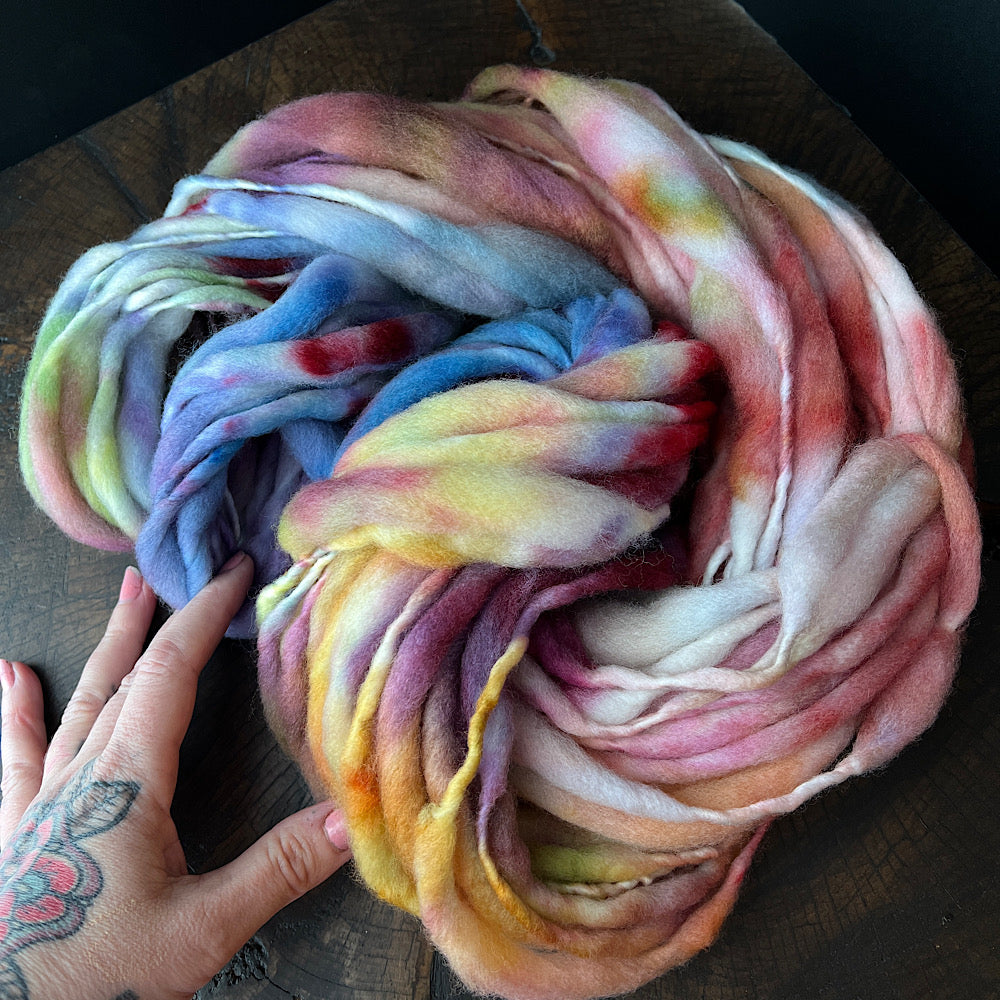 Fluffy yarn set of 3 skeins