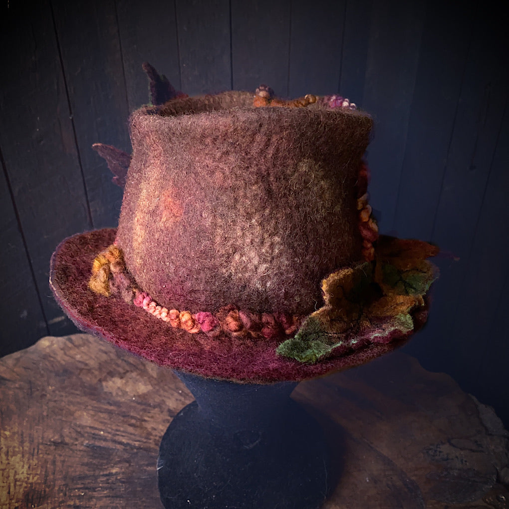 Legend of fall Felted hat
