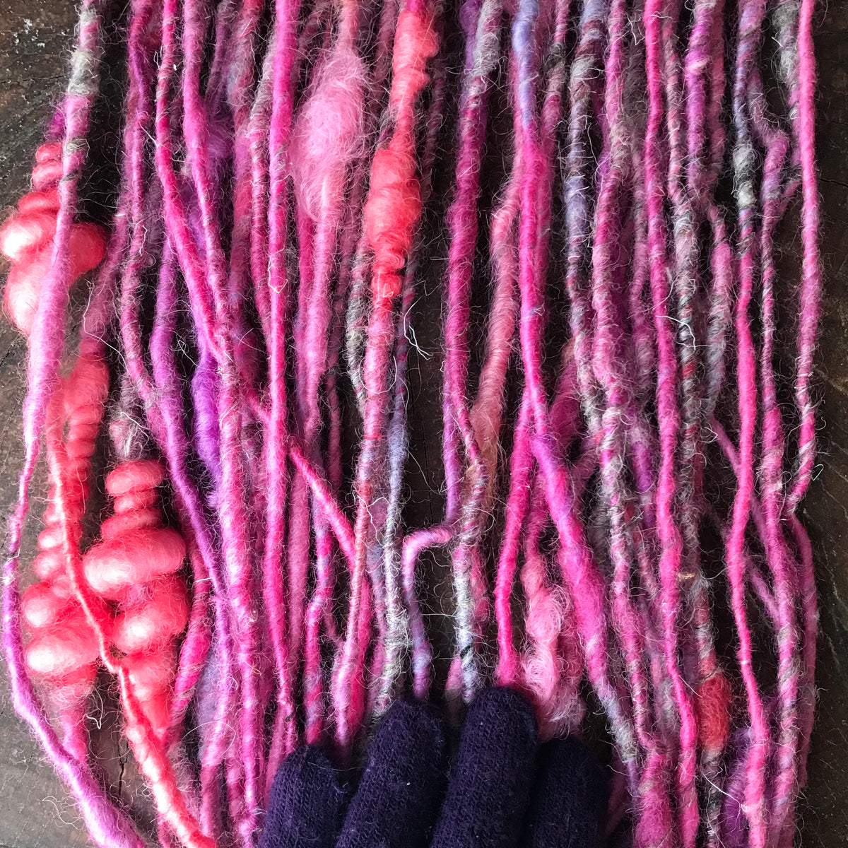 Pink art yarn 100g 37y - Mynoush