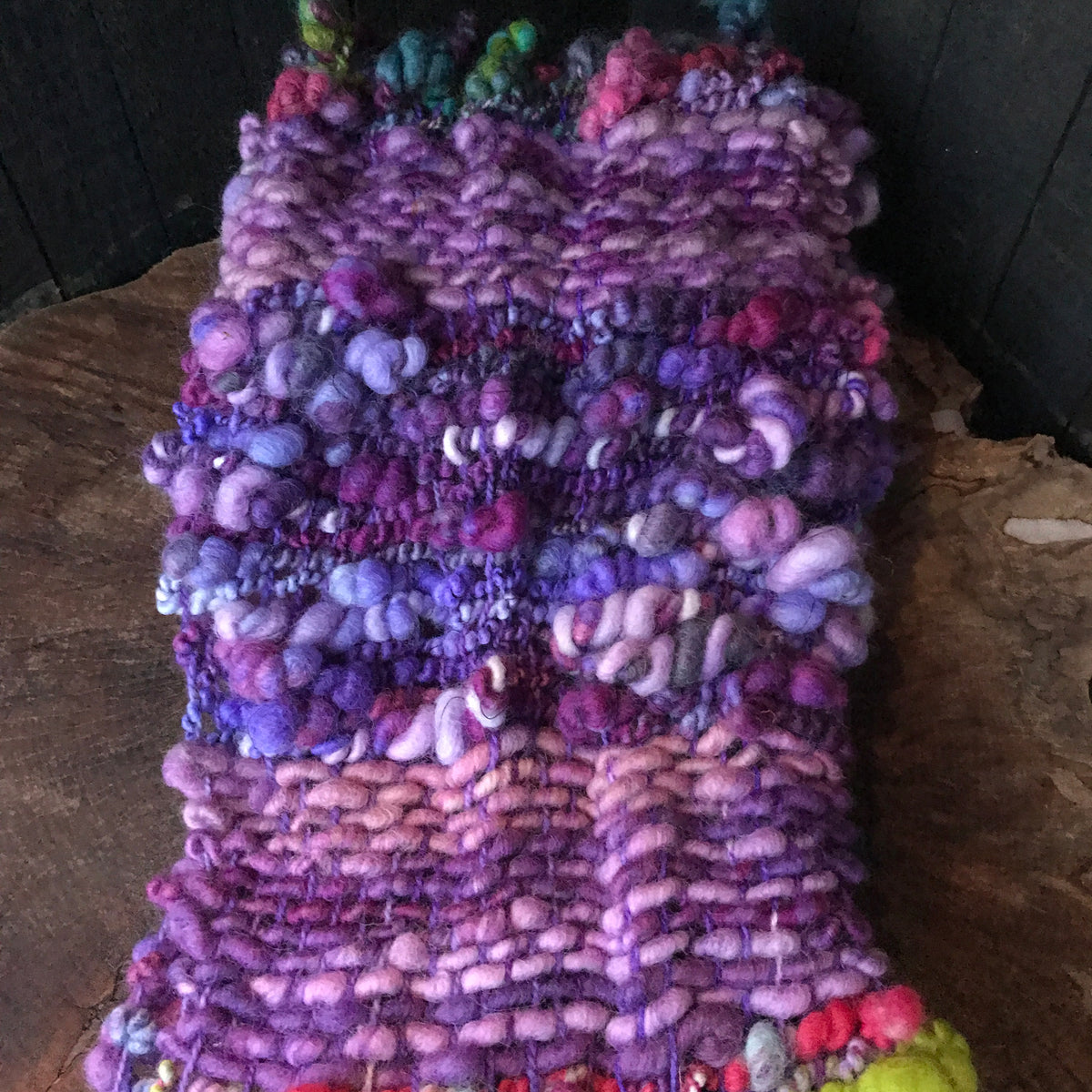 Purple scarf - Foulard mauve - Mynoush