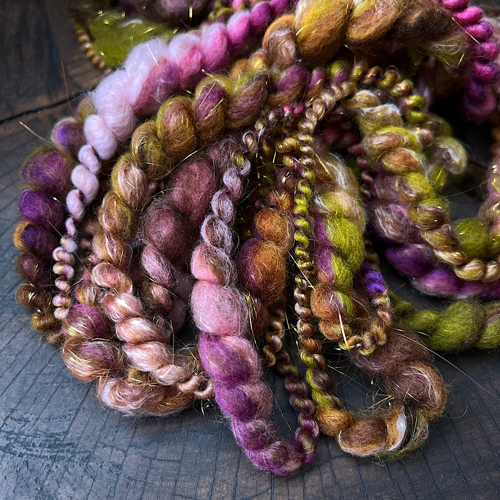 Golden petals fluffy spiral