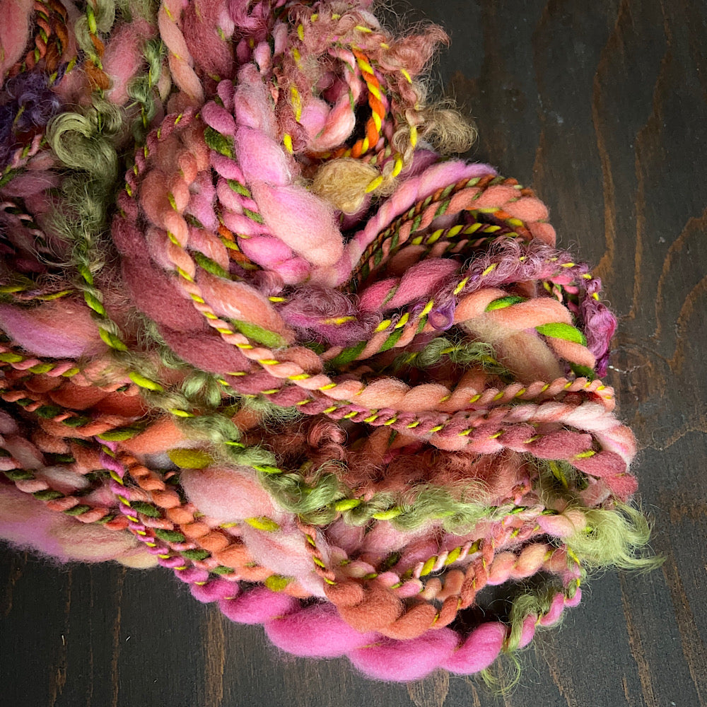 Art yarn for weaving and knitting