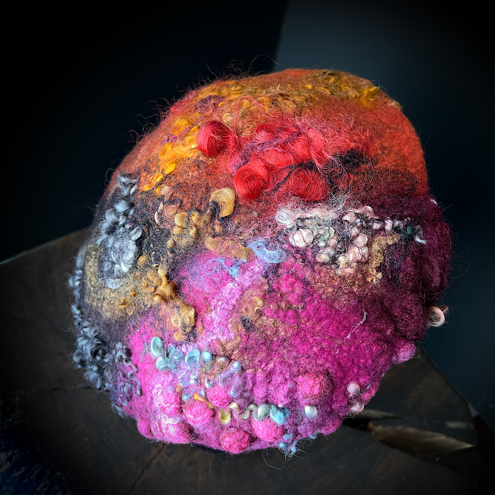 Merino silk beret 23“1/2