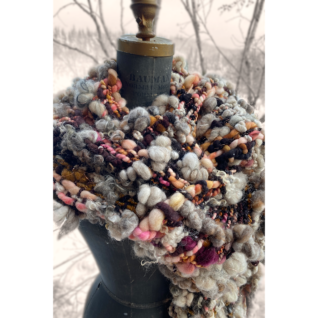 Trees are blushing- Woven scarf