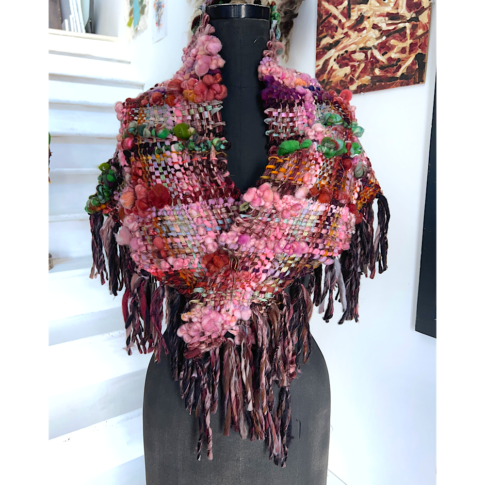 Wood Rose woven Shawl