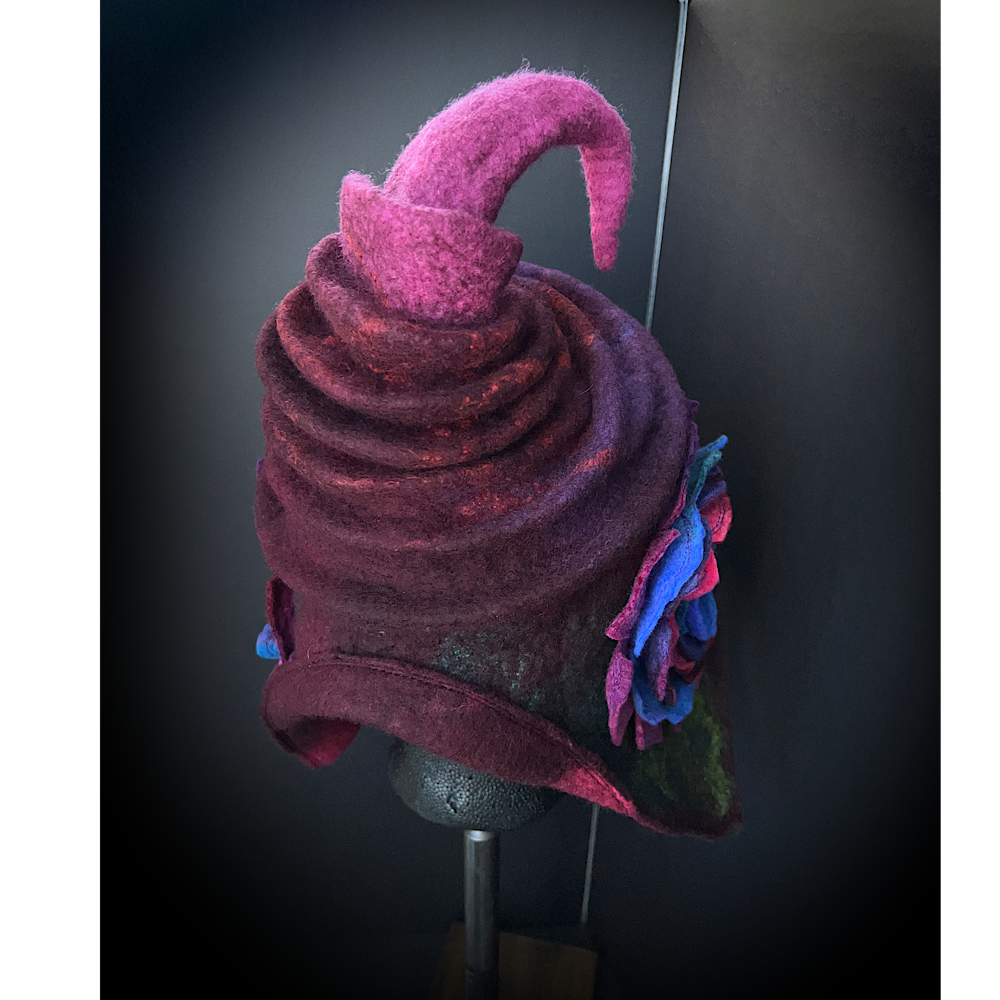Fairy felted hood