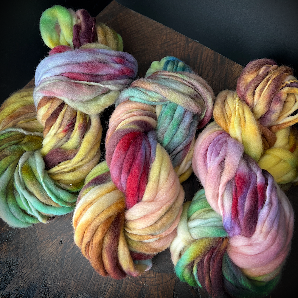 Fluffy yarn set of 3 skeins