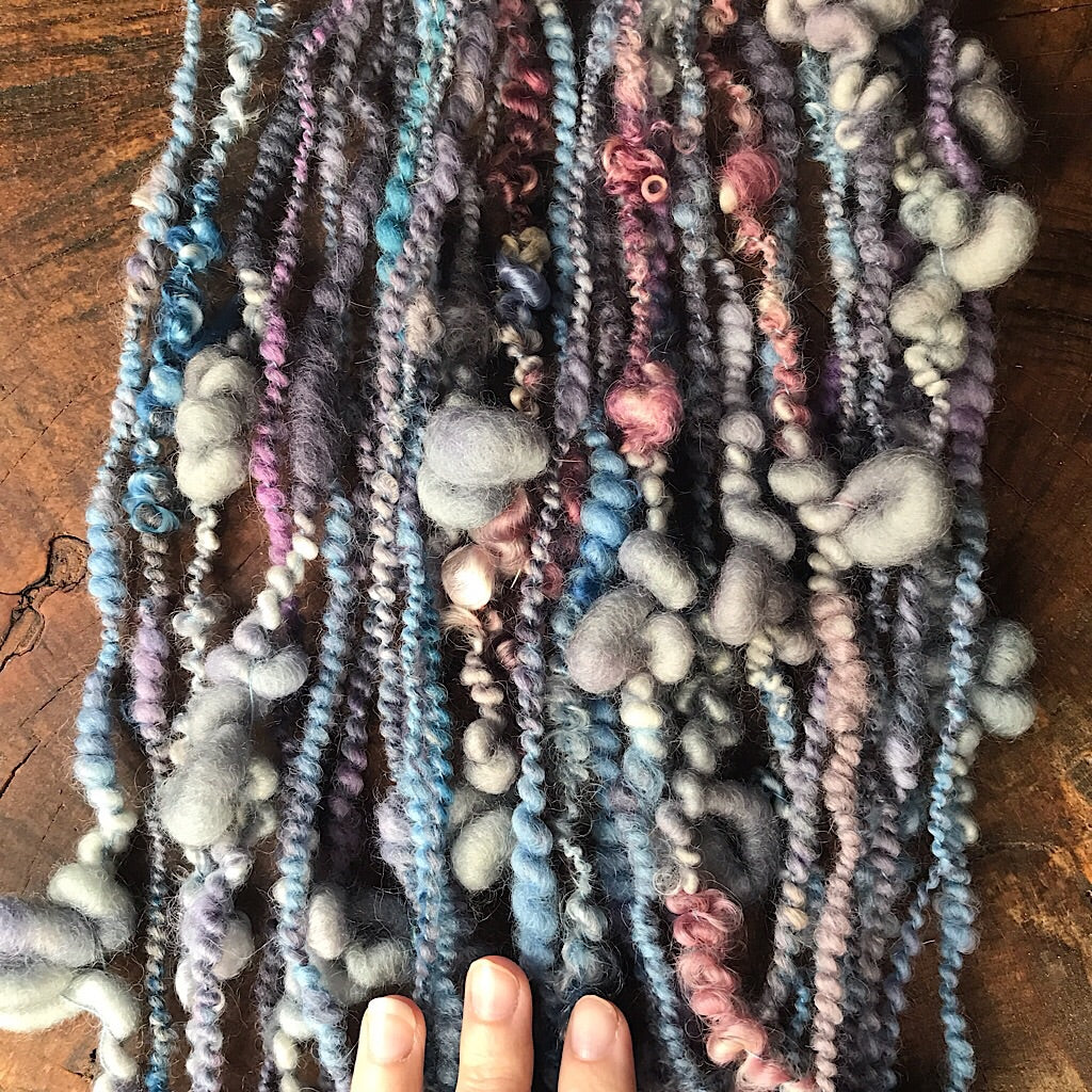 Antique blue art yarn