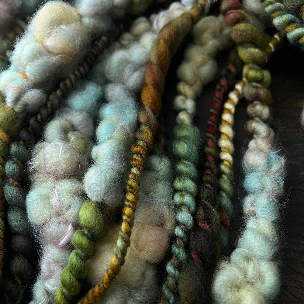 Woodland moss art yarn